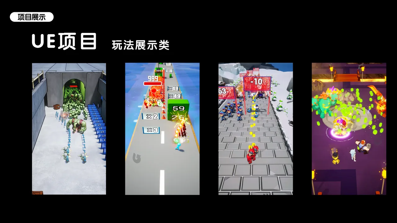 UE 项目玩法展示类作品页